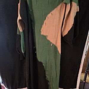 Fashion Nova Green Combo Sweater Maxi Dress